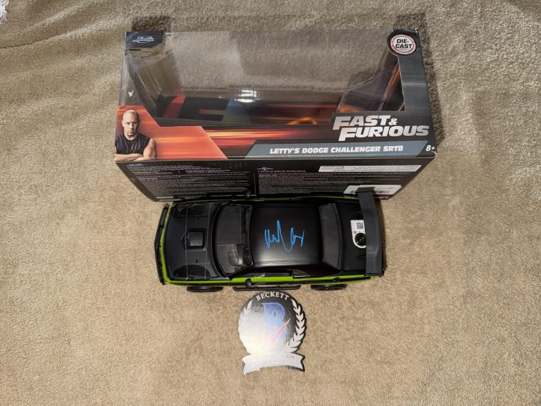 Michelle Rodriguez Signed Official Fast & Furious 1:18 Die Cast Car Letty BAS #3