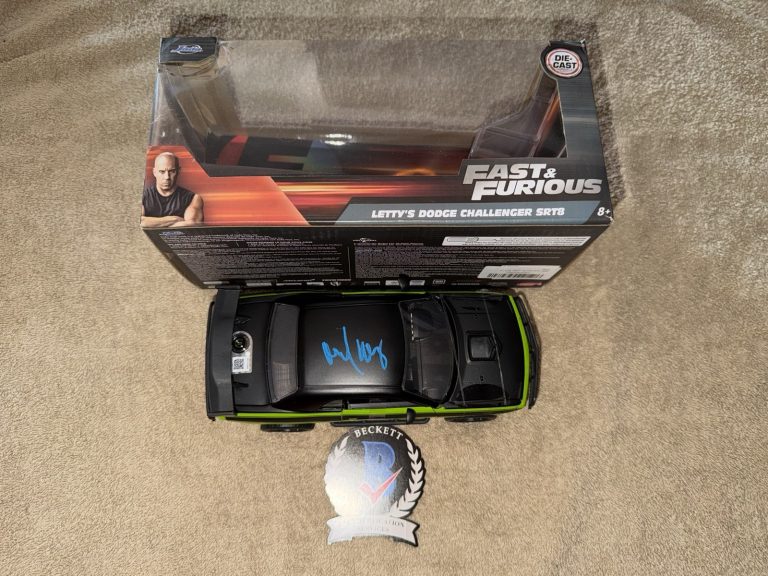 Michelle Rodriguez Signed Official Fast & Furious 1:18 Die Cast Car Letty BAS #4