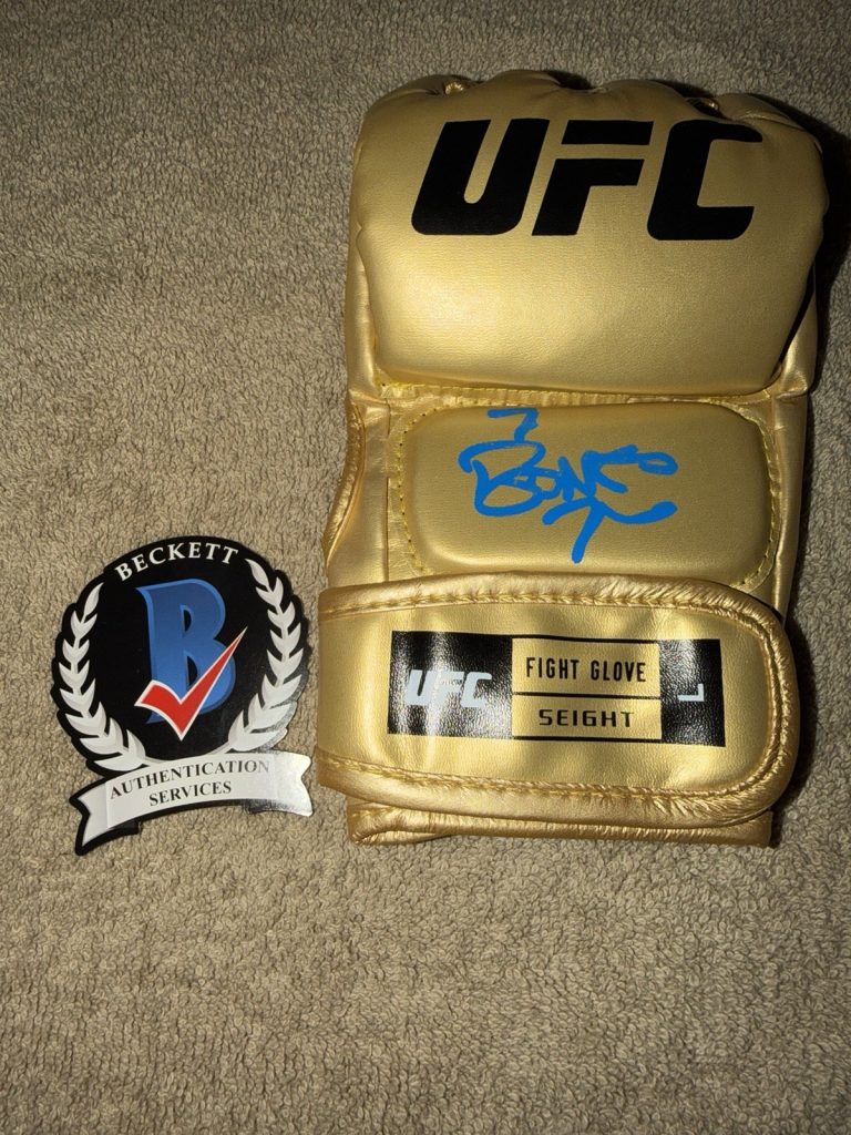 Jon Bones Jones Signed UFC Glove UFC Pound For Pound Champ Legend Beckett