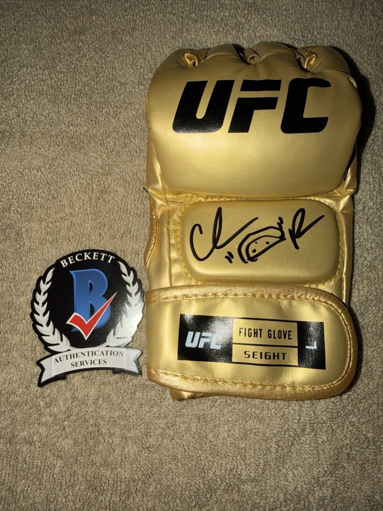 Chris Taco Padilla Signed UFC Glove UFC Future Champ Superstar Beckett