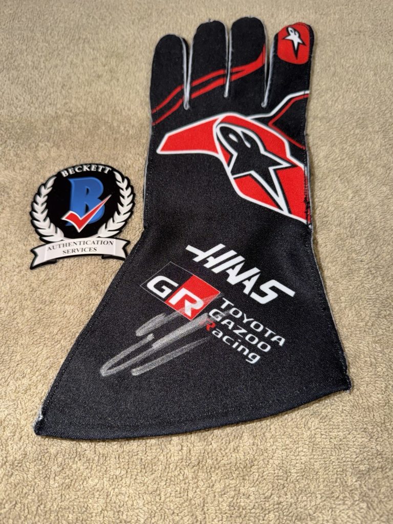 Esteban Ocon Signed Haas Race Glove Formula 1 Star French Beckett