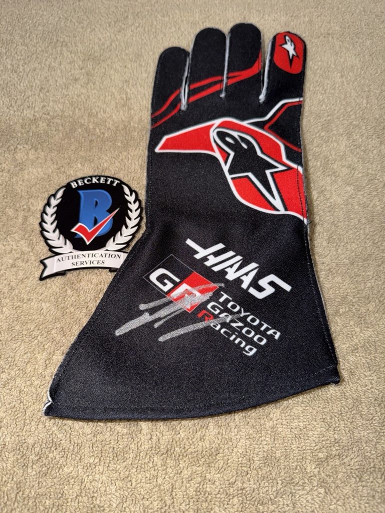 Esteban Ocon Signed Haas Race Glove Formula 1 Star French Beckett #4