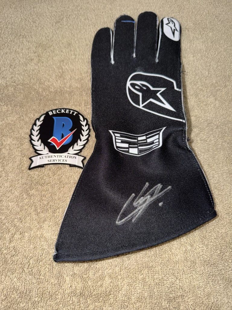 Sergio Checo Perez Signed Cadillac Race Glove Formula 1 Star Red Bull Beckett #3