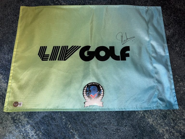 Charl Schwartzel Signed Official LIV Golf Flag LIV Star Stingers GC Beckett