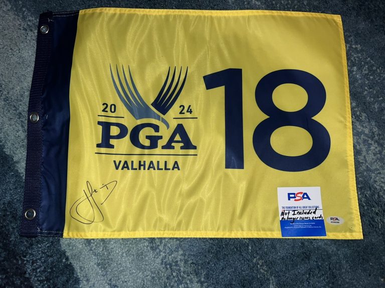 Cameron Cam Smith Signed Official 2024 PGA Championship Flag Valhalla Golf PSA 3