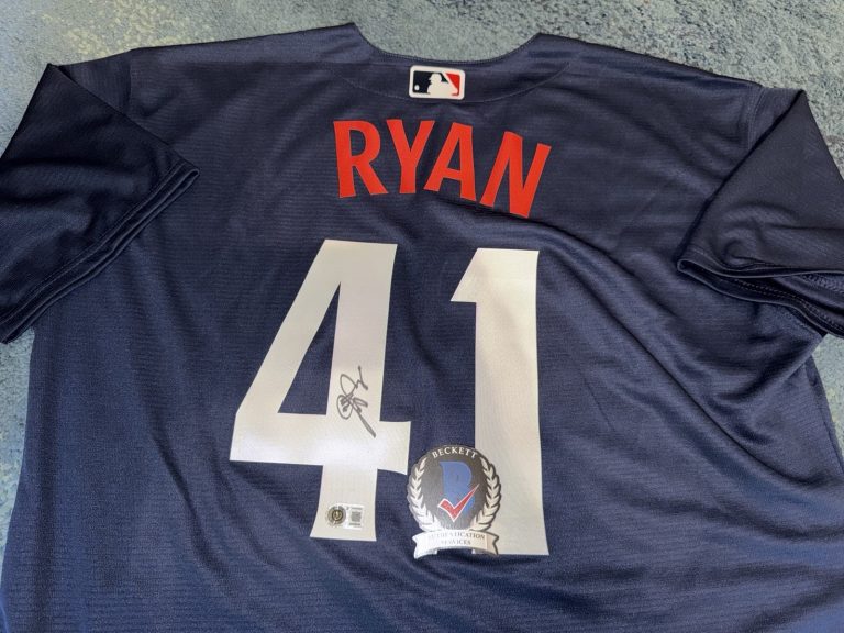 Joe Ryan Signed Minnesota Twins Jersey All Star Legend Beckett #2