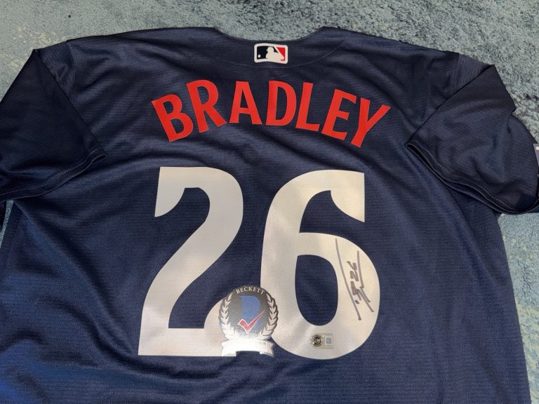 Taj Bradley Signed Minnesota Twins Jersey Star Ace Legend Beckett