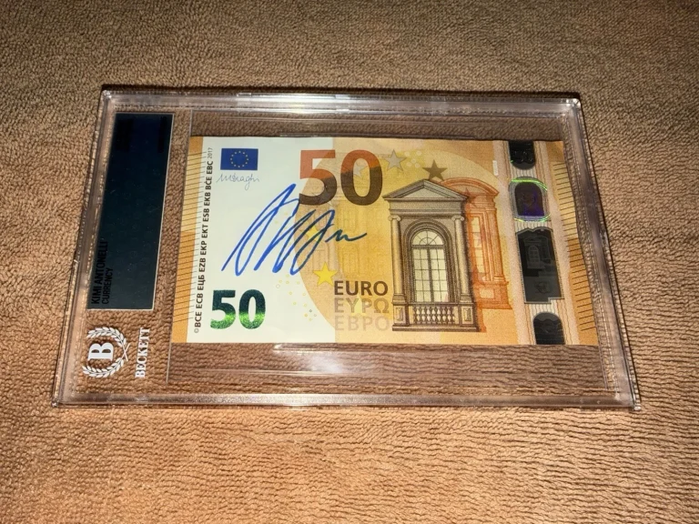 Andrea Kimi Antonelli Signed Official 50 Euro Bill Currency Mercedes Italy BAS