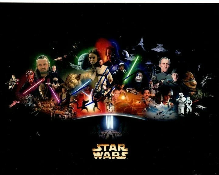 GEORGE LUCAS Signed 8x10 STAR WARS Photo w/ Hologram COA