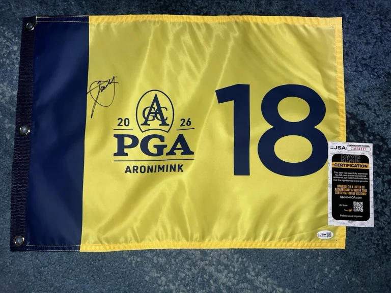 Xander Schauffele Signed Official 2026 PGA Championship Flag Aronimink GC JSA