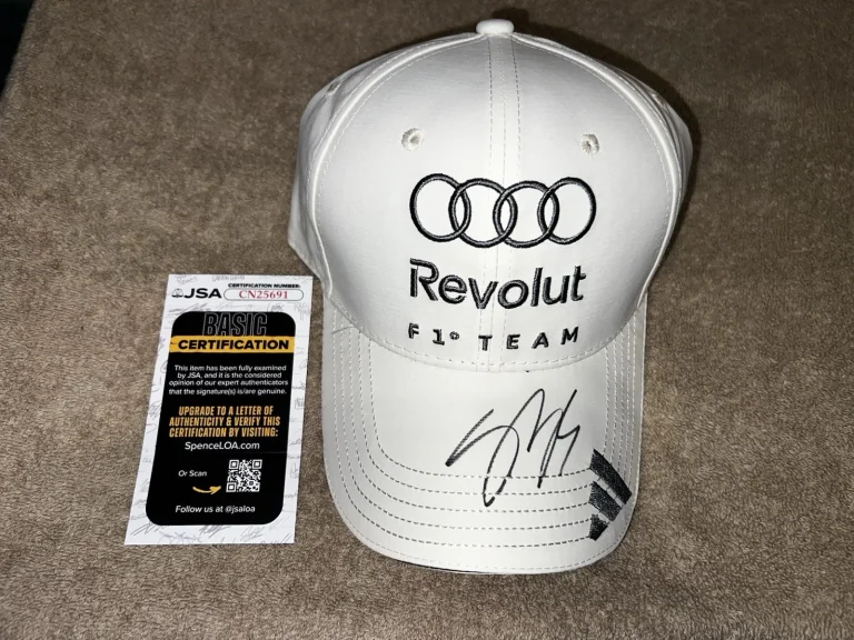 Gabriel Bortoleto Signed Audi #5 Hat Cap Formula 1 Star Brazil JSA Auth #3