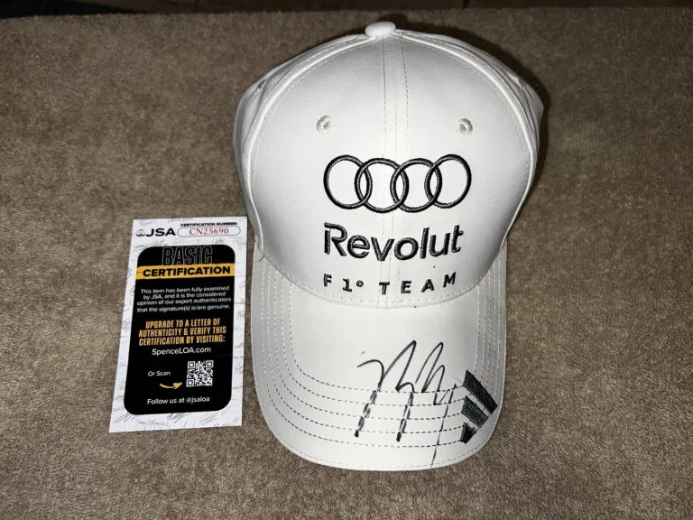 Gabriel Bortoleto Signed Audi #5 Hat Cap Formula 1 Star Brazil JSA Auth #4
