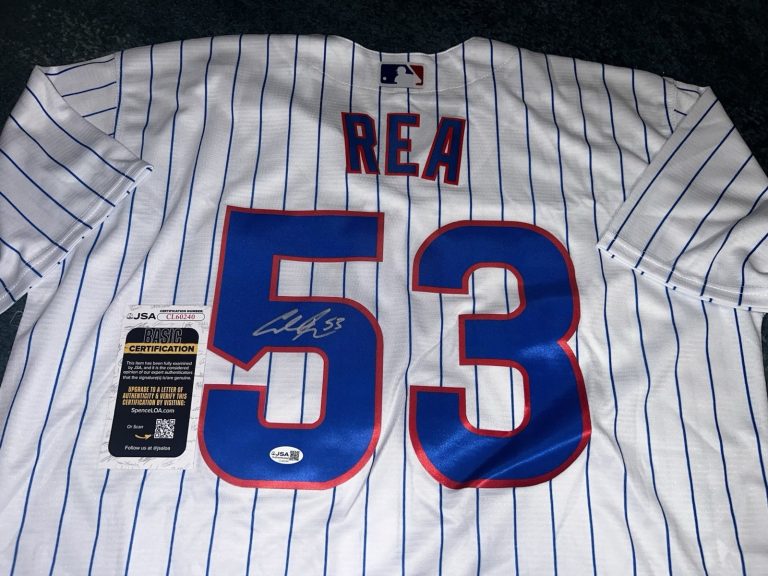 Colin Rea Signed Chicago Cubs Jersey Star Ace JSA Auth