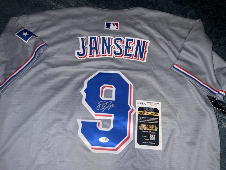Danny Jansen Signed Texas Rangers Jersey Star Slugger JSA Auth