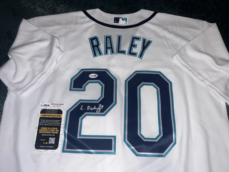 Luke Raley Signed Seattle Mariners Jersey Superstar Slugger JSA Auth