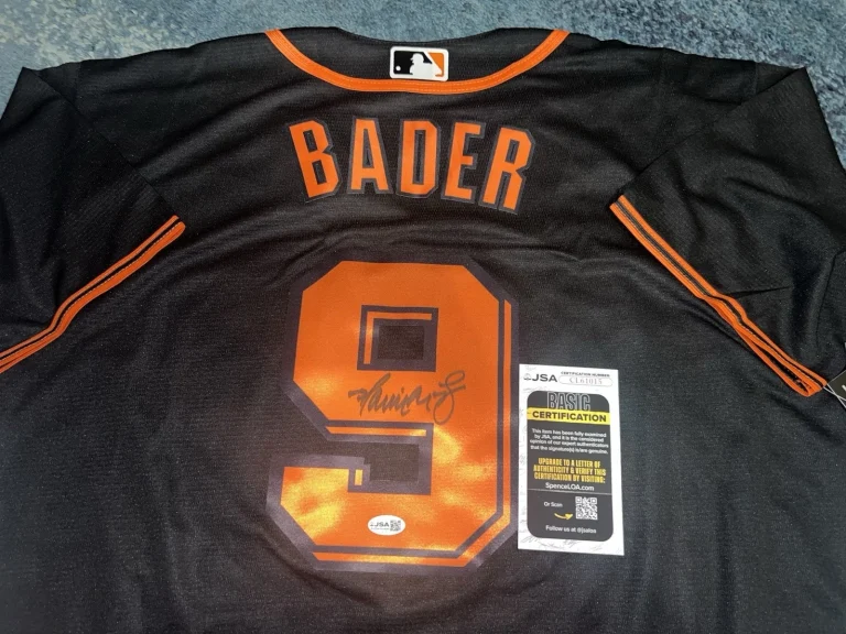 Harrison Bader Signed San Francisco Giants Jersey Star Slugger JSA Auth