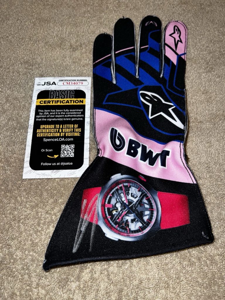 Pierre Gasly Signed Alpine Racing Race Glove Formula 1 Star JSA Auth #2