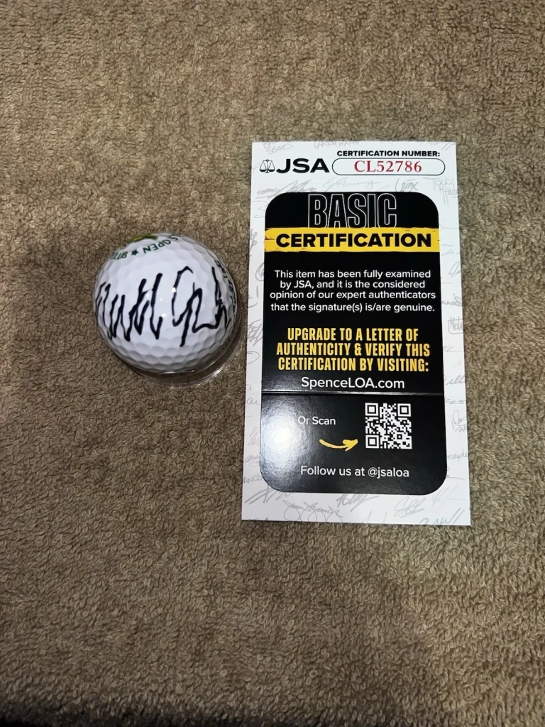 Matt Fitzpatrick Signed Official 122nd US Open Golf Ball PGA Legend JSA Auth #2