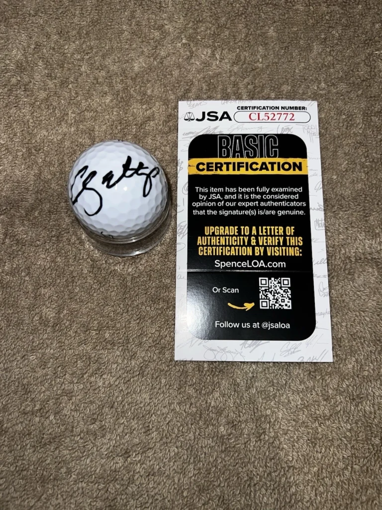 Chris Gotterup Signed Official Titleist Golf Ball PGA Legend JSA Cert