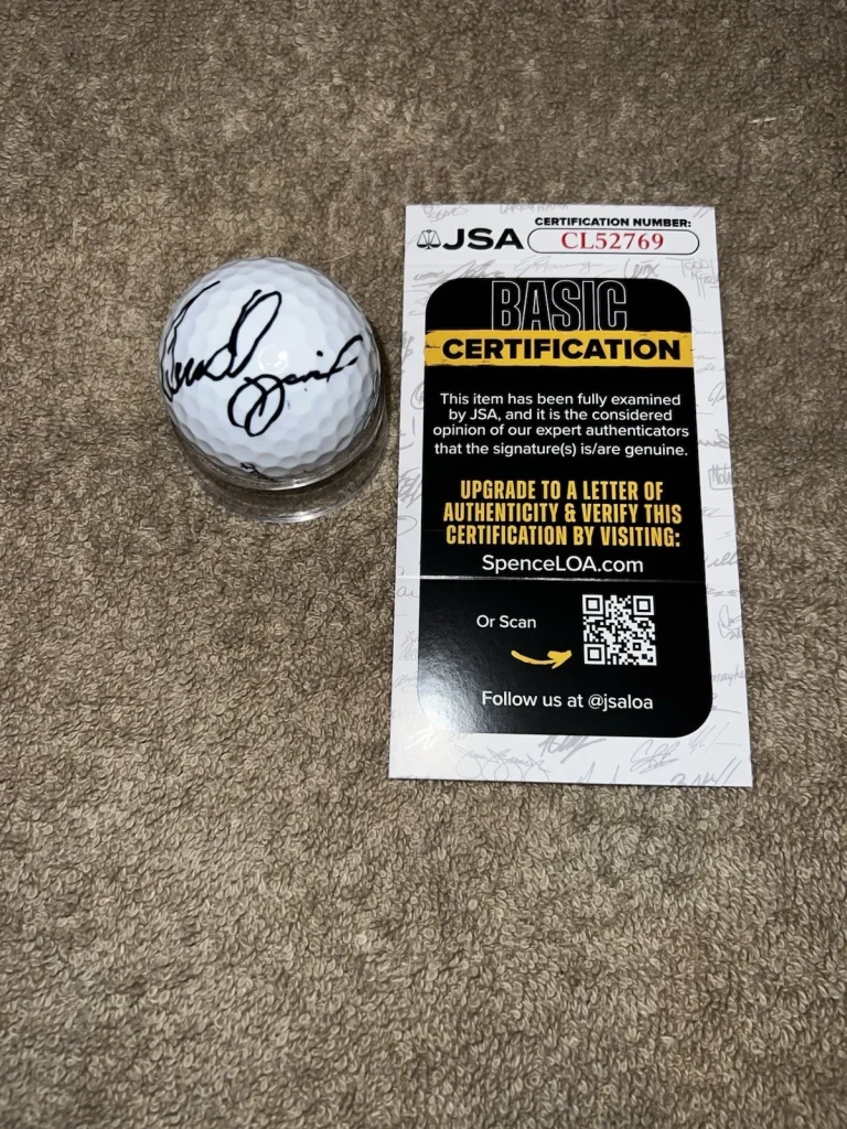 Rasmus Hojgaard Signed Official Titleist Golf Ball PGA Legend JSA Cert #3