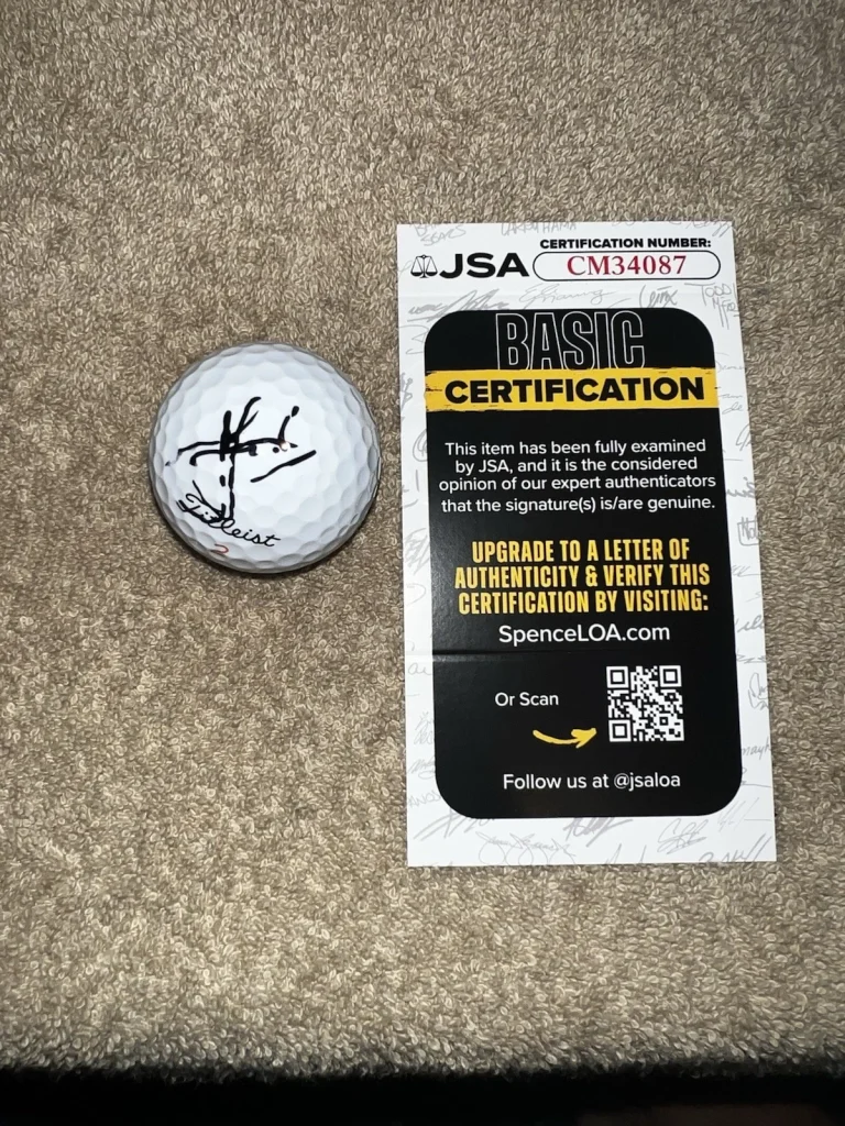 Cameron Can Smith Signed Official Titleist Golf Ball PGA Legend JSA Cert