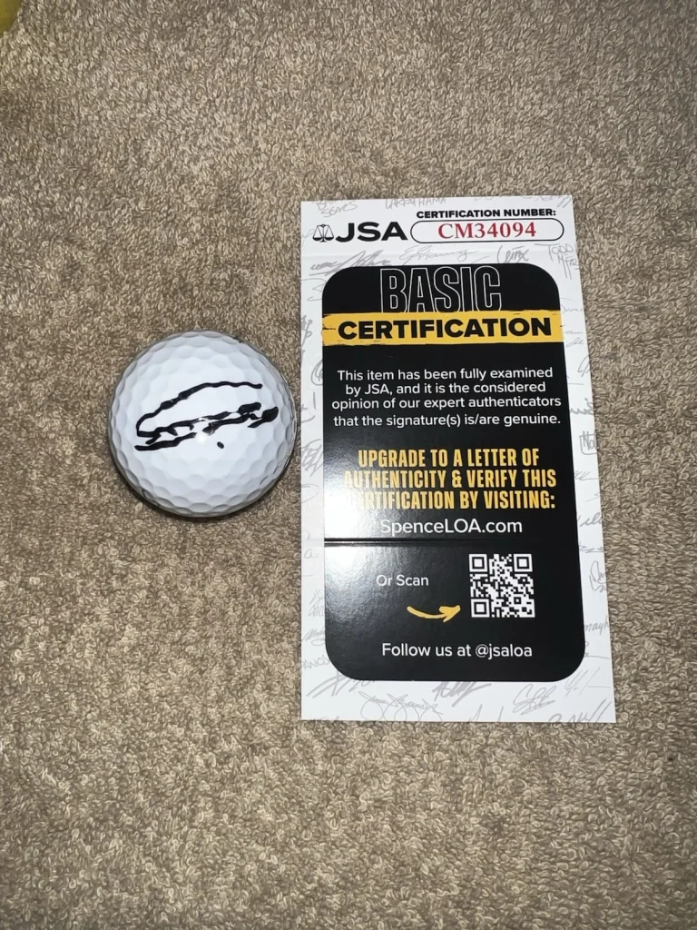 Si Woo Kim Signed Official Titleist Golf Ball PGA Legend JSA Cert #2