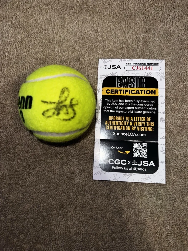 Jasmine Paolini Signed Penn Tennis Ball Tennis Superstar JSA Auth #2