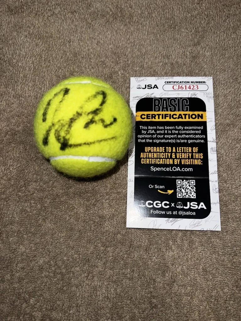 Jakub Mensik Signed Official US Open Tennis Ball Tennis Superstar JSA Auth