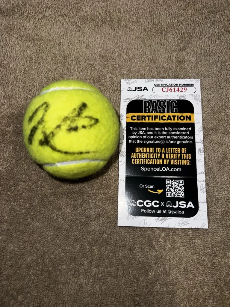 Jakub Mensik Signed Official US Open Tennis Ball Tennis Superstar JSA Auth #2