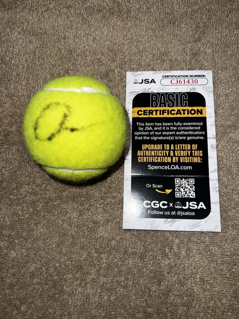 Jack Draper Signed Official US Open Tennis Ball Tennis Superstar JSA Auth #2