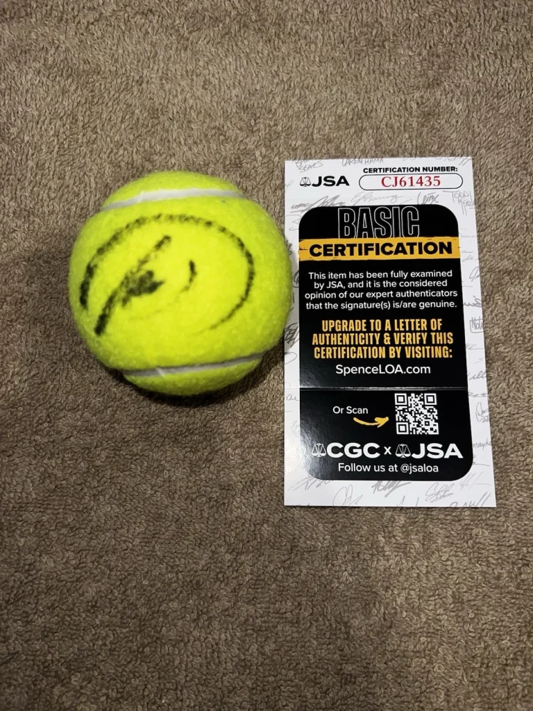 Matteo Berrettini Signed Dunlop Tennis Ball Tennis Superstar JSA Auth