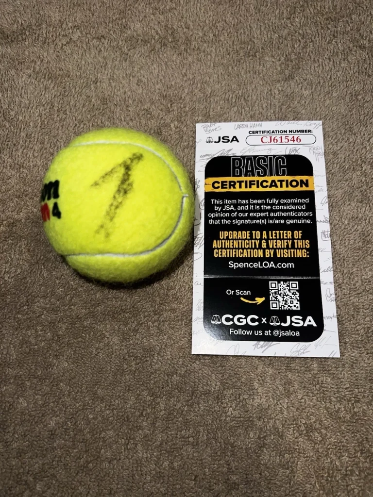 Jannik Sinner Signed Official US Open Tennis Ball Superstar JSA Auth