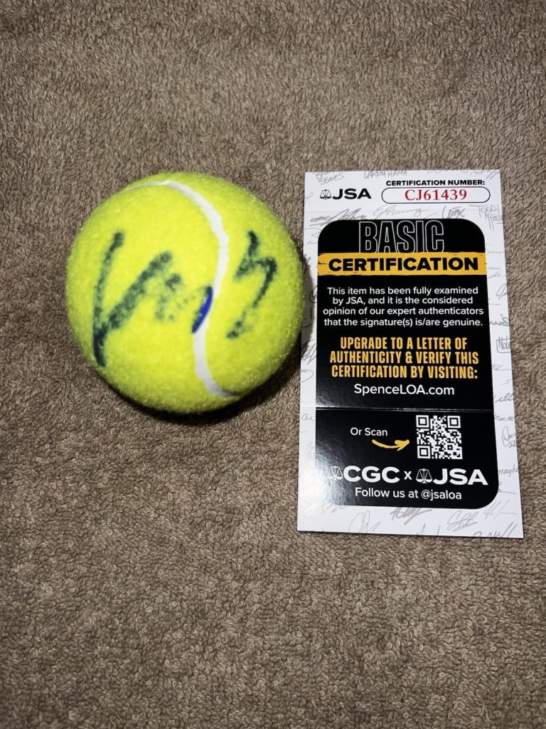 Victoria Azarenka Signed Tennis Ball Tennis Superstar Legend JSA Auth