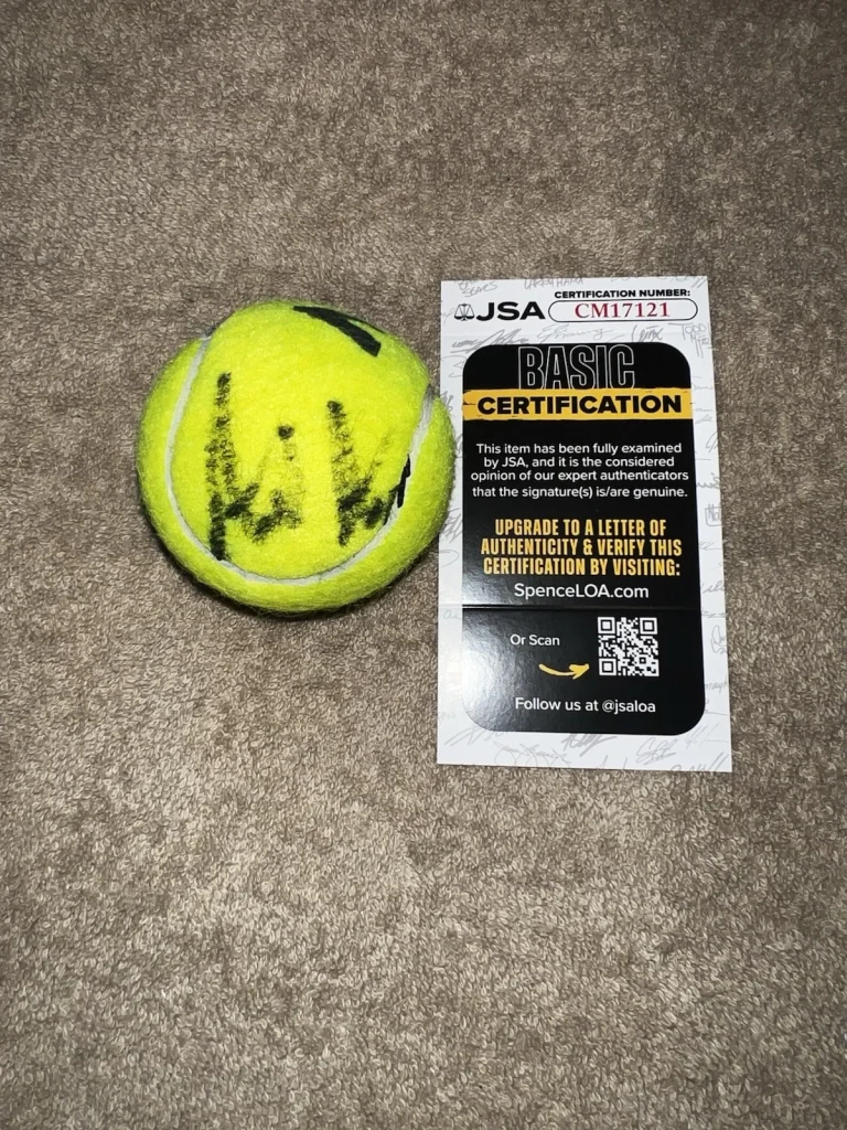 Andre Agassi Signed Official Australian Open Tennis Ball Superstar JSA Auth
