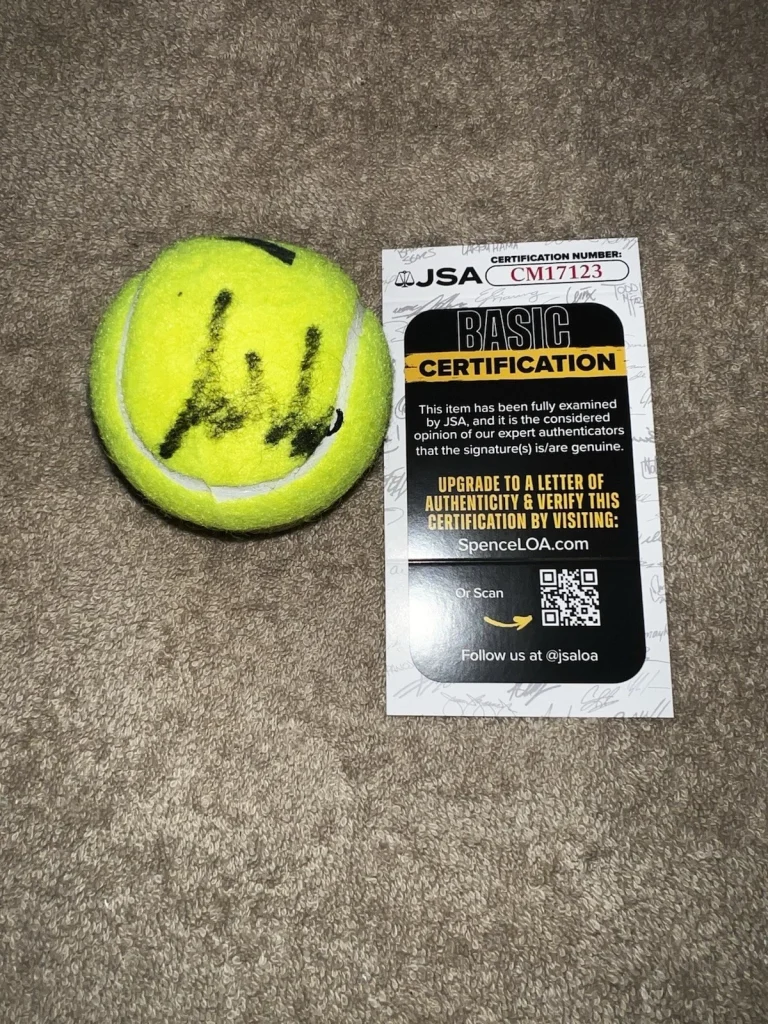 Andre Agassi Signed Official Australian Open Tennis Ball Superstar JSA Auth #2