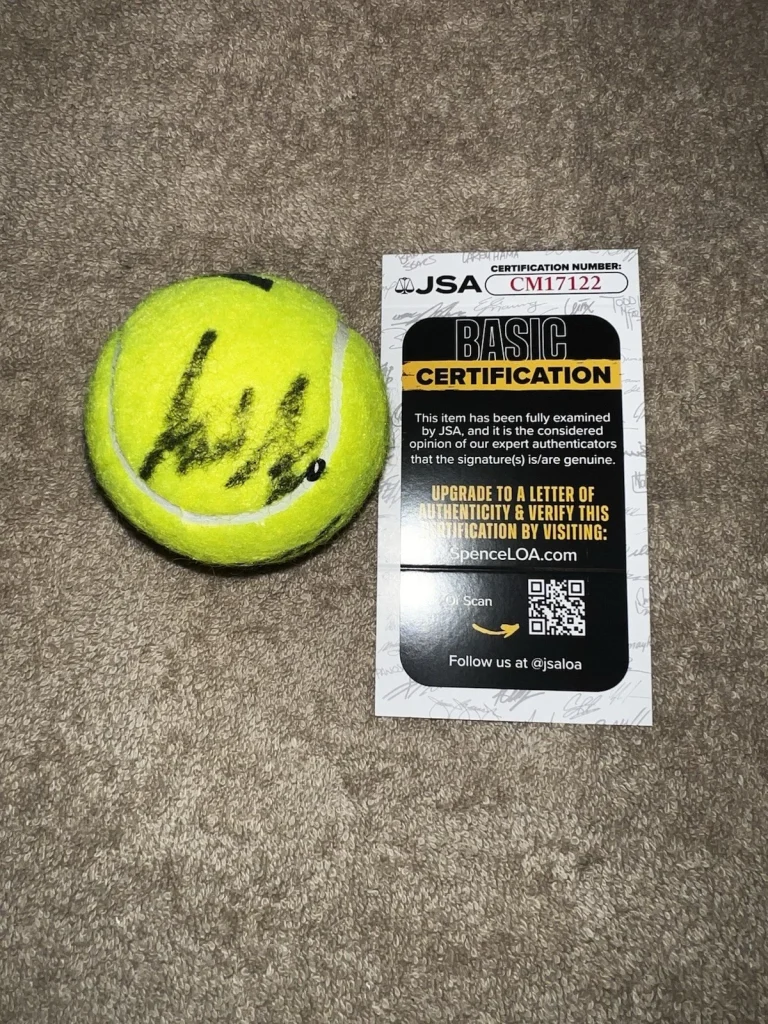 Andre Agassi Signed Official Australian Open Tennis Ball Superstar JSA Auth #3