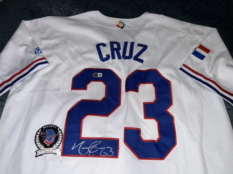 Nelson Cruz Signed Team Dominican Republic Jersey 2023 WBC Legend Beckett