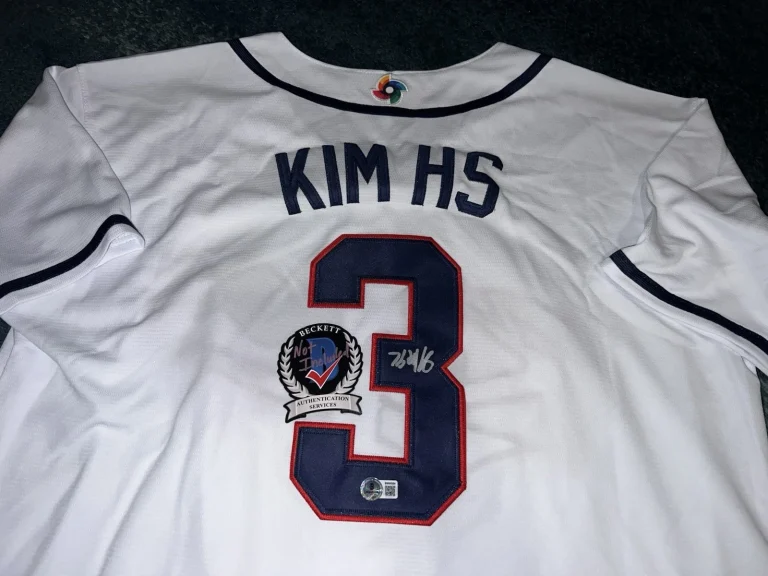 Hyeseong Kim Signed Team Korea Jersey 2026 World Baseball Classic Star Beckett