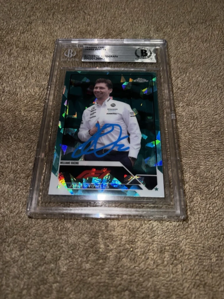 James Vowles Signed 2023 Topps Chrome F1 Card #99 Williams Racing Beckett