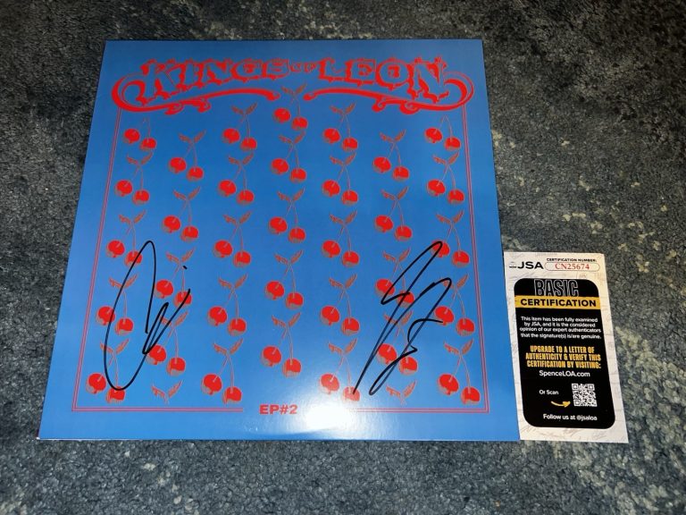 Caleb & Jared Followill Signed EP #2 Vinyl Album Kings Of Leon JSA Auth