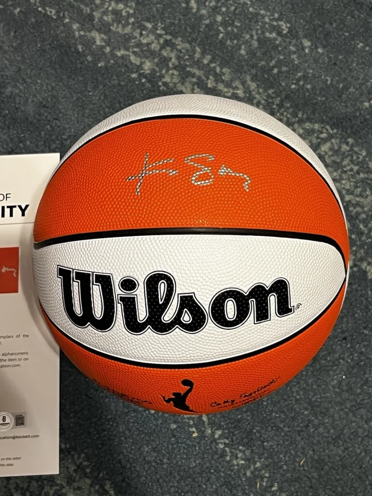 Kahleah Copper Signed Official Wilson WNBA Basketball Mercury USA Star Beckett 2
