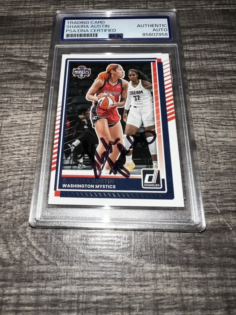 Shakira Austin Signed 2025 Panini Donruss Trading Card WNBA Star PSA/DNA