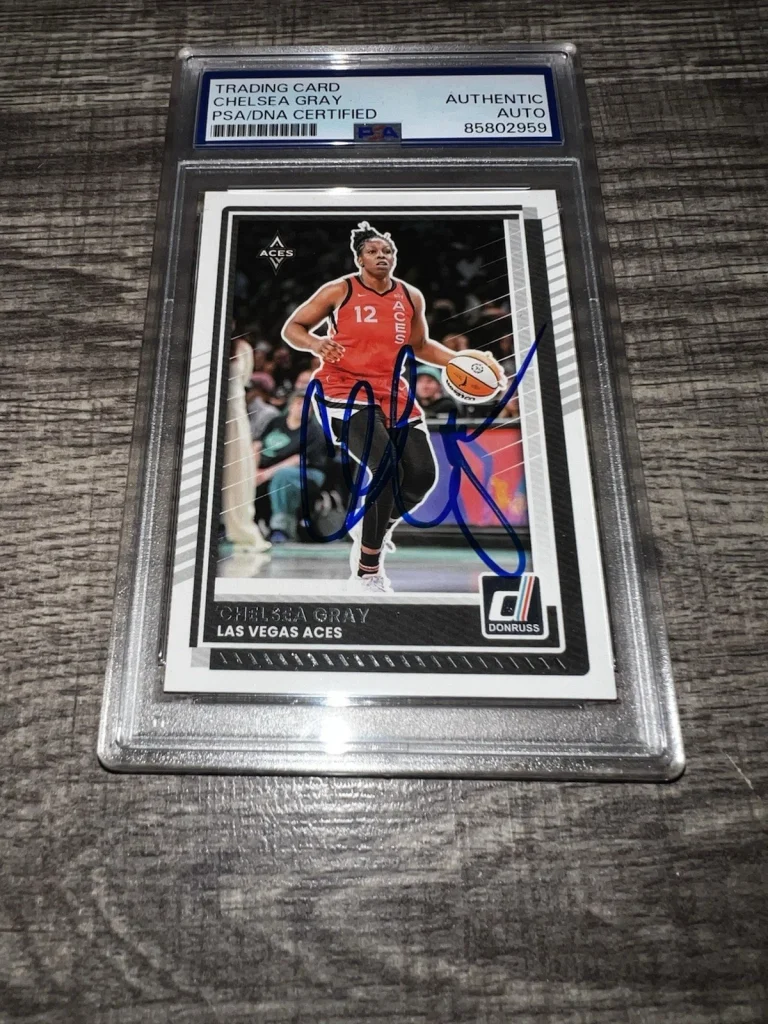Chelsea Gray Signed 2025 Panini Donruss Trading Card WNBA Star PSA/DNA