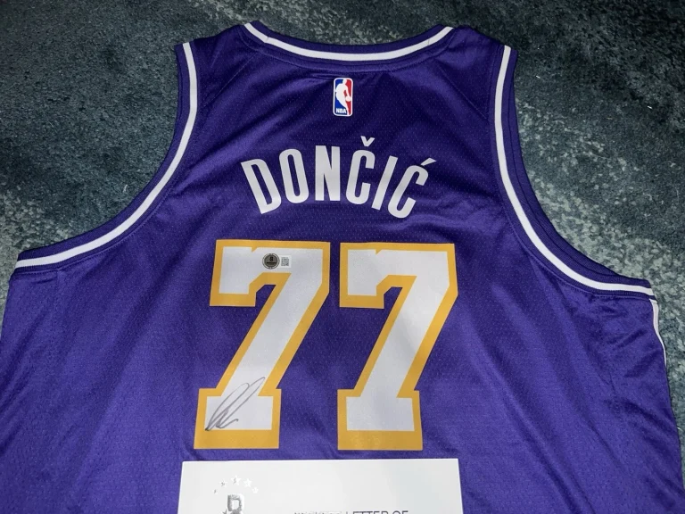 Luka Doncic Signed Los Angeles Lakers Jersey All Star Superstar Beckett LOA