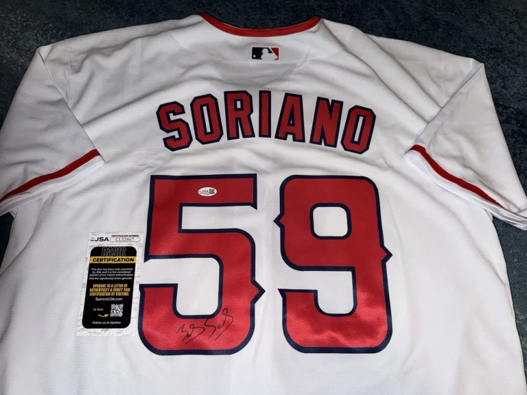 Rafael Soriano Signed Los Angeles Angels Jersey Superstar Ace JSA Auth