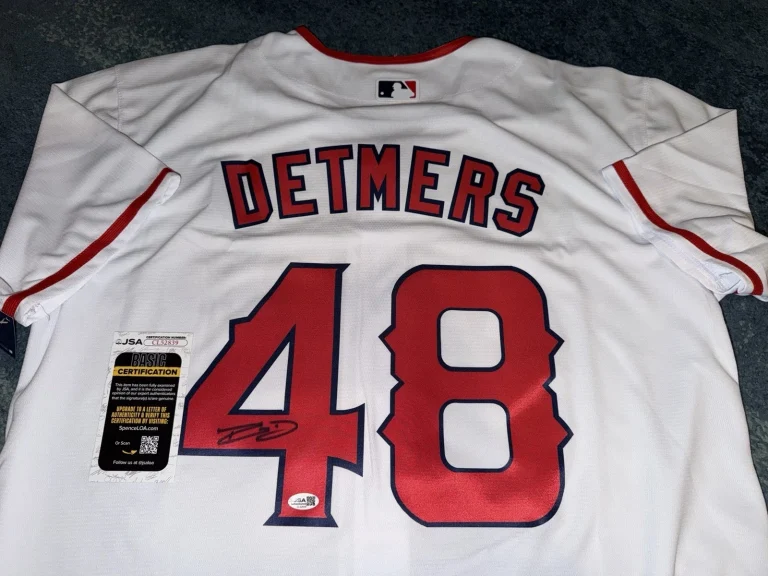 Reid Detmers Signed Los Angeles Angels Jersey Superstar Ace JSA Auth