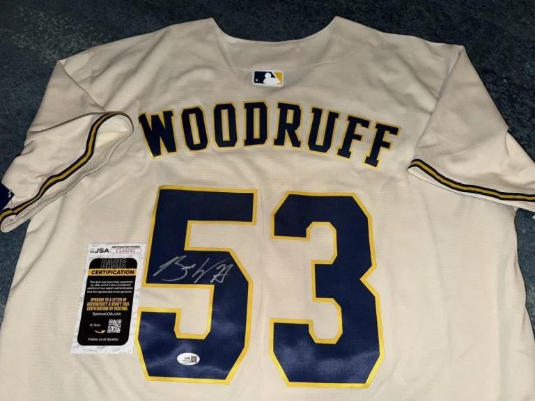 Brandon Woodruff Signed Milwaukee Brewers Jersey Superstar Ace JSA Auth