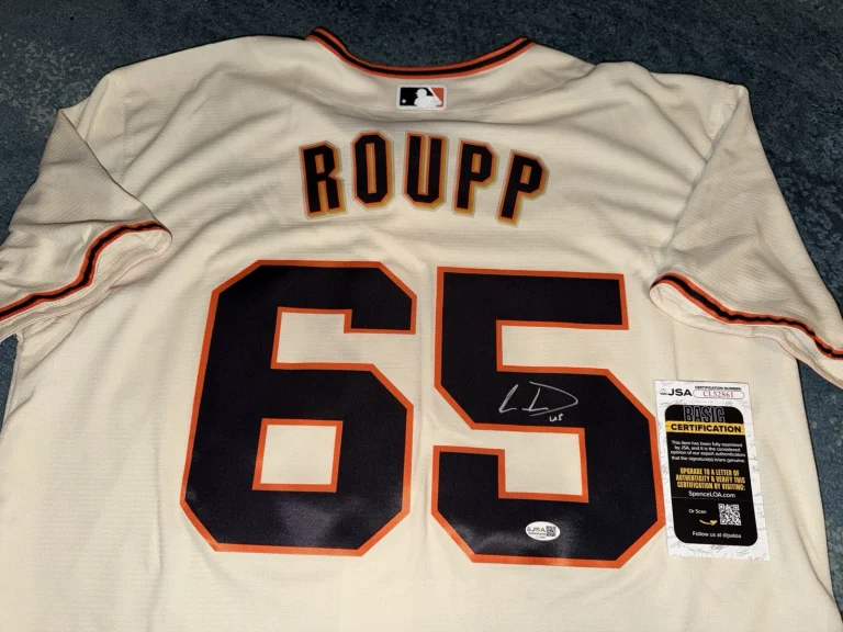 Landen Roupp Signed San Francisco Giants Jersey Superstar Ace JSA Auth