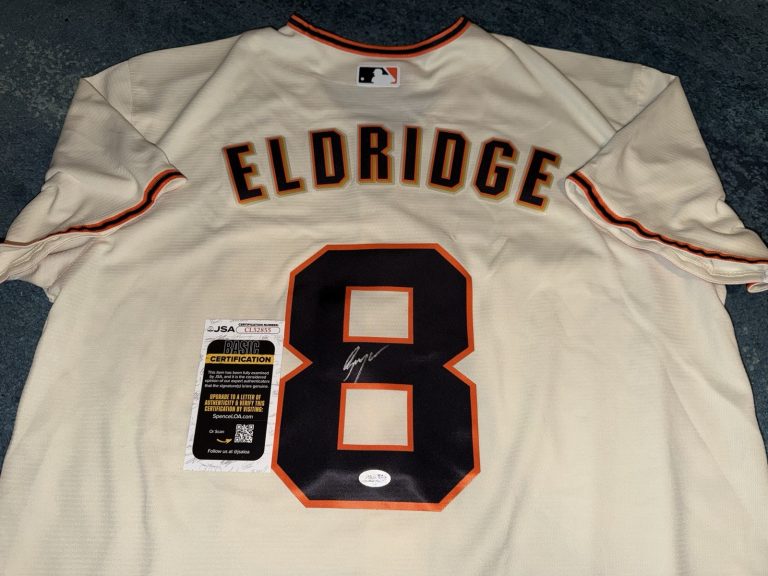 Bryce Eldridge Signed San Francisco Giants Jersey Superstar Slugger JSA Auth