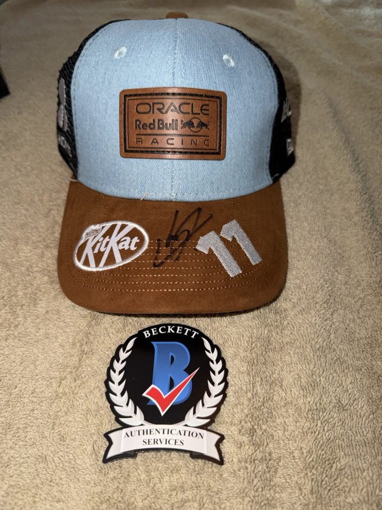 Sergio Checo Perez Signed Official Red Bull Racing Hat F1 Superstar #11 Beckett